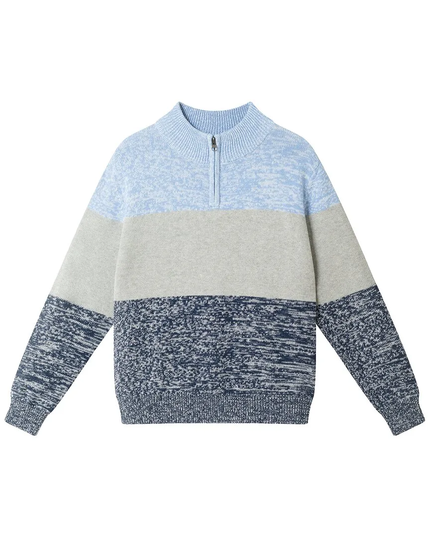 Colorblocked 1/2-Zip Sweater by Andy & Evan