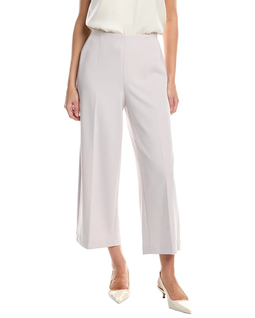 High Rise Pull-On Wide Leg Crop Pant by Anne Klein