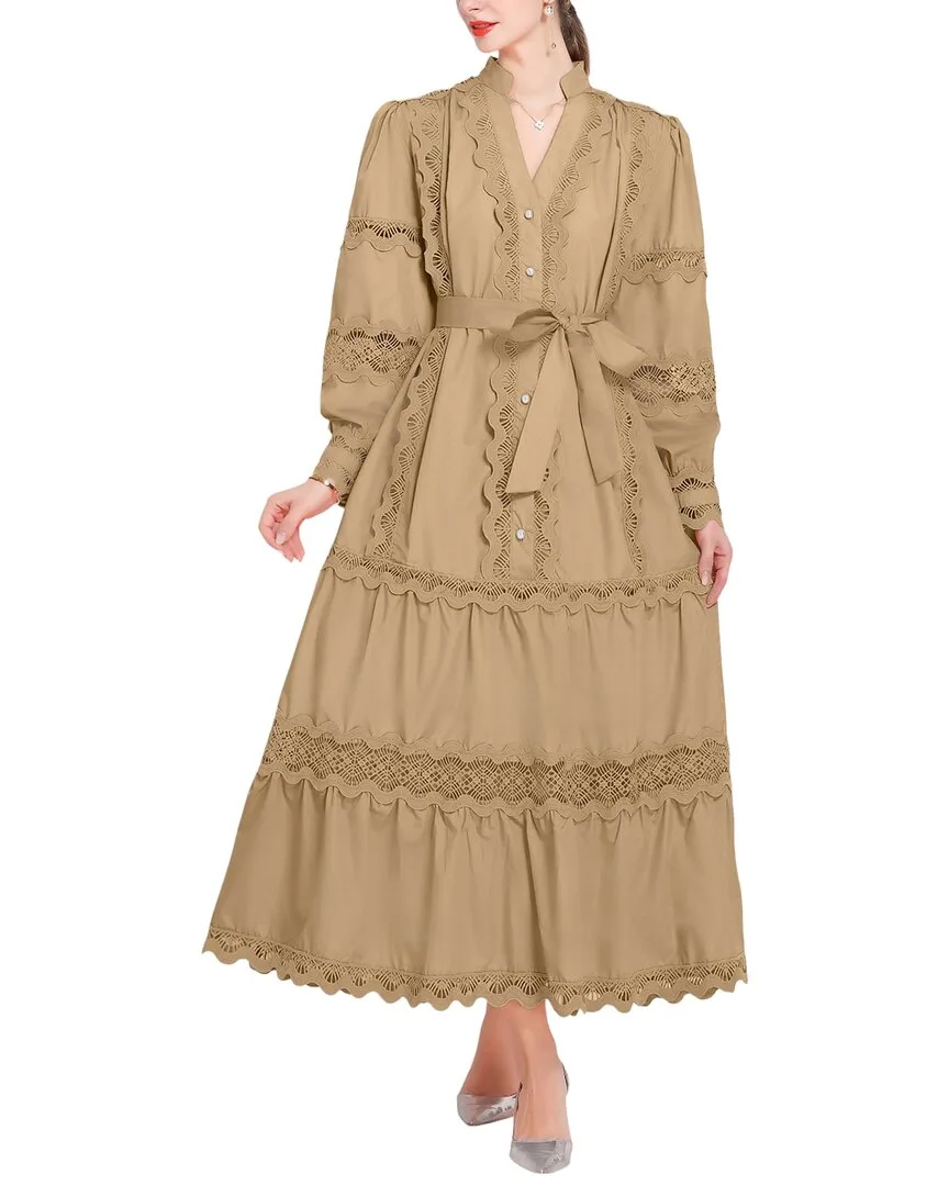 Solid Midi Dress by Kaimilan