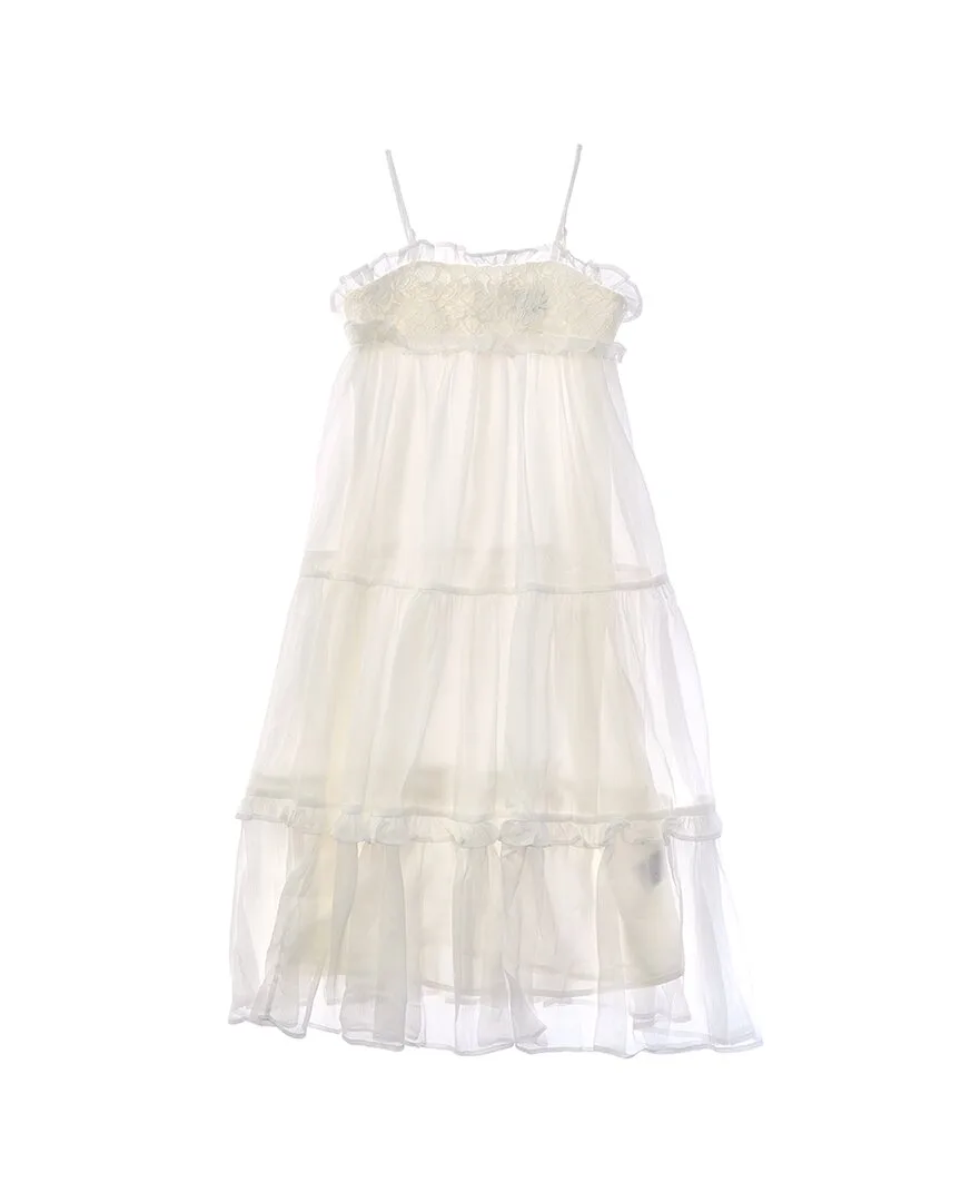 Anna Crinkle Chiffon Dress by Bardot