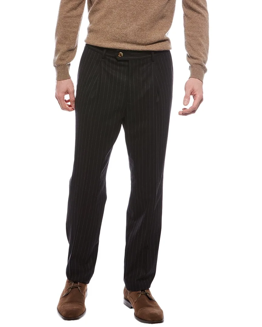 Pleated Wool Pant by Brunello Cucinelli