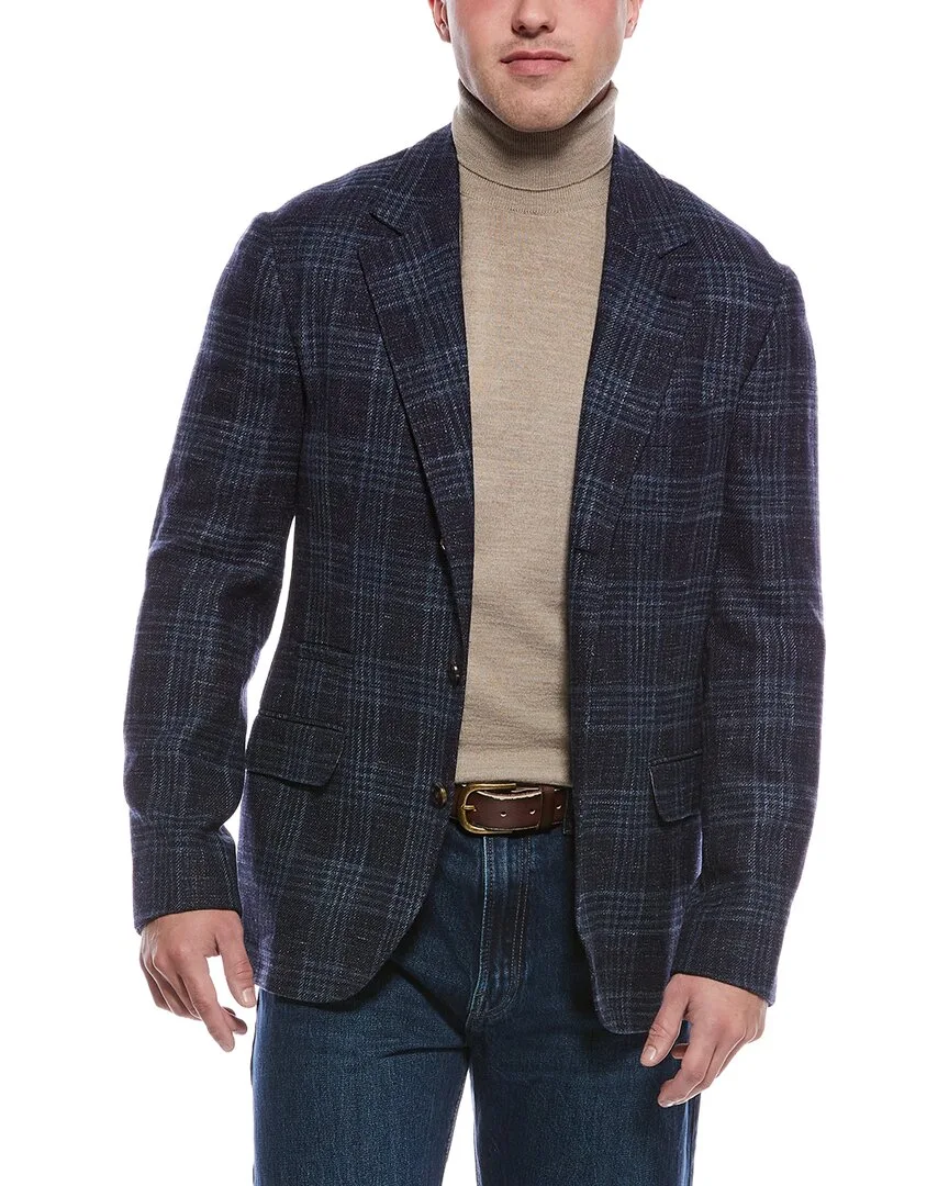Wool, Silk & Linen-Blend Blazer by Brunello Cucinelli