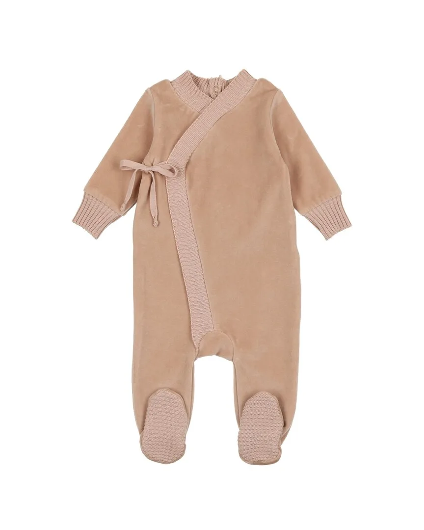 Knit Strip Footie by Mon Tresor