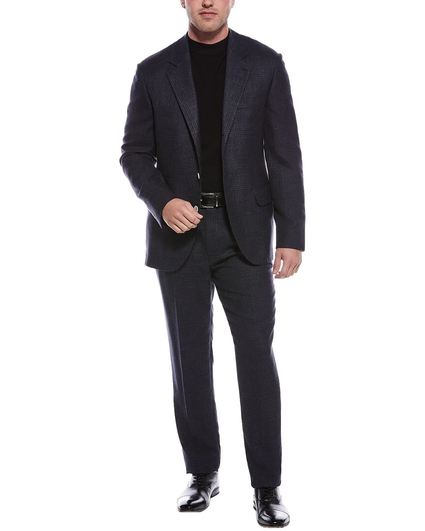 2Pc Wool, Silk, & Linen-Blend
