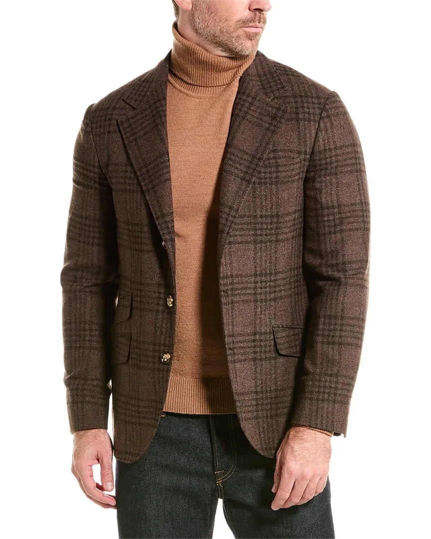 Wool & Silk-Blend Blazer by Brunello Cucinelli
