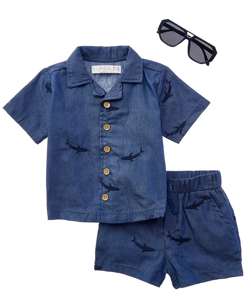 3Pc Bodysuit & Short Set by Rachel Zoe