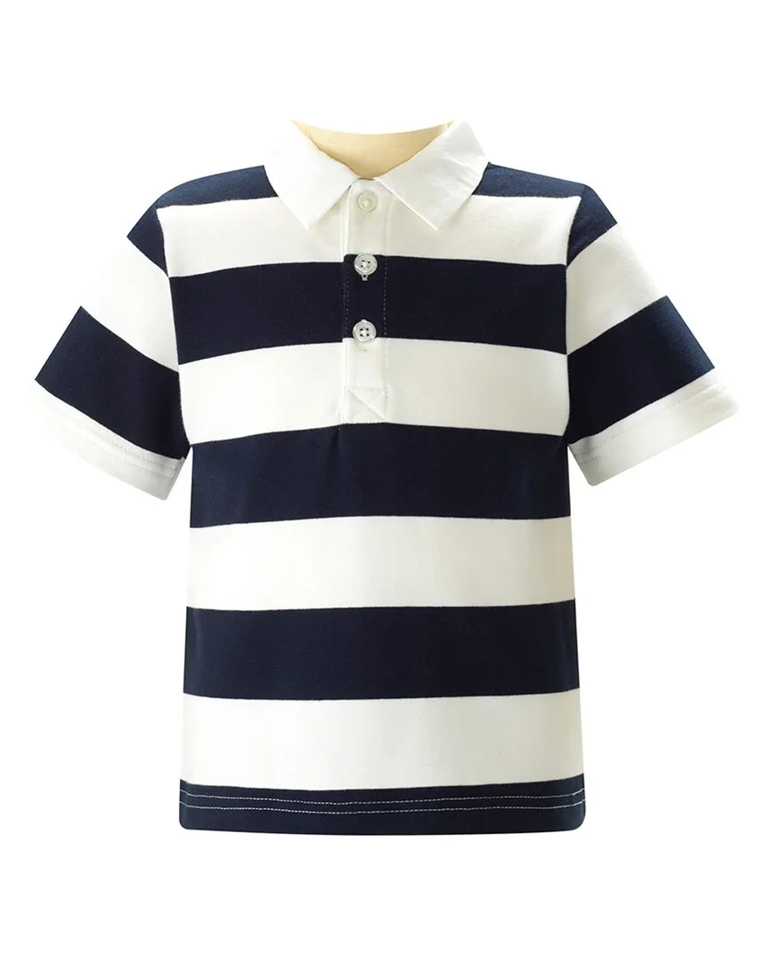 Maxi Stripe Polo Shirt by Rachel Riley