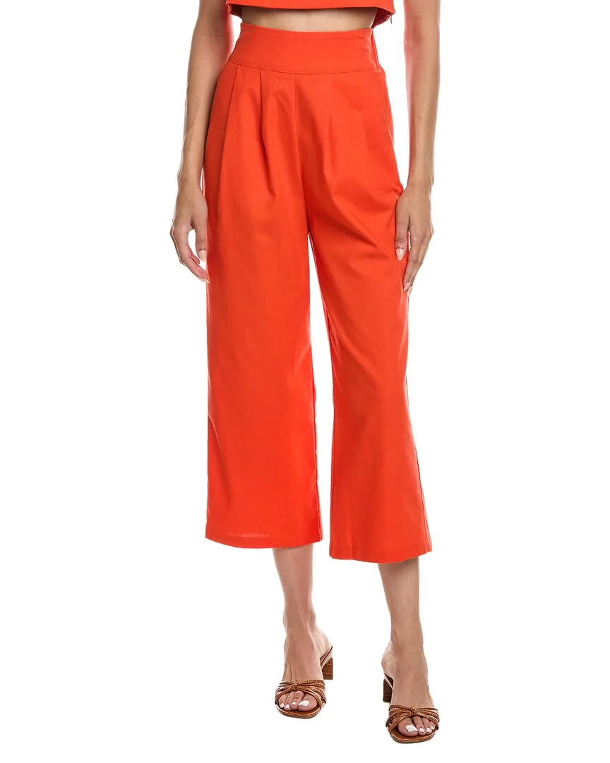 Linen-Blend Pant by Reveriee