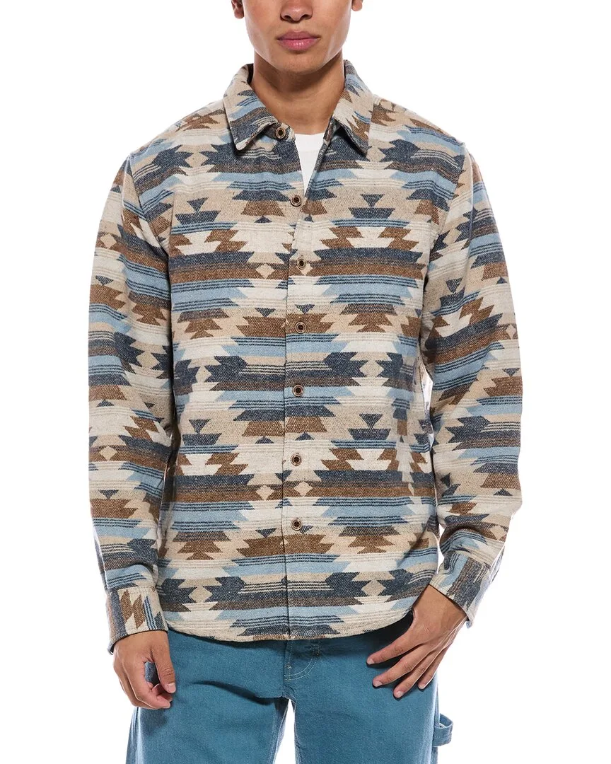 Unlined Southwest Wool-Blend Shirt Jacket by Weatherproof Vintage