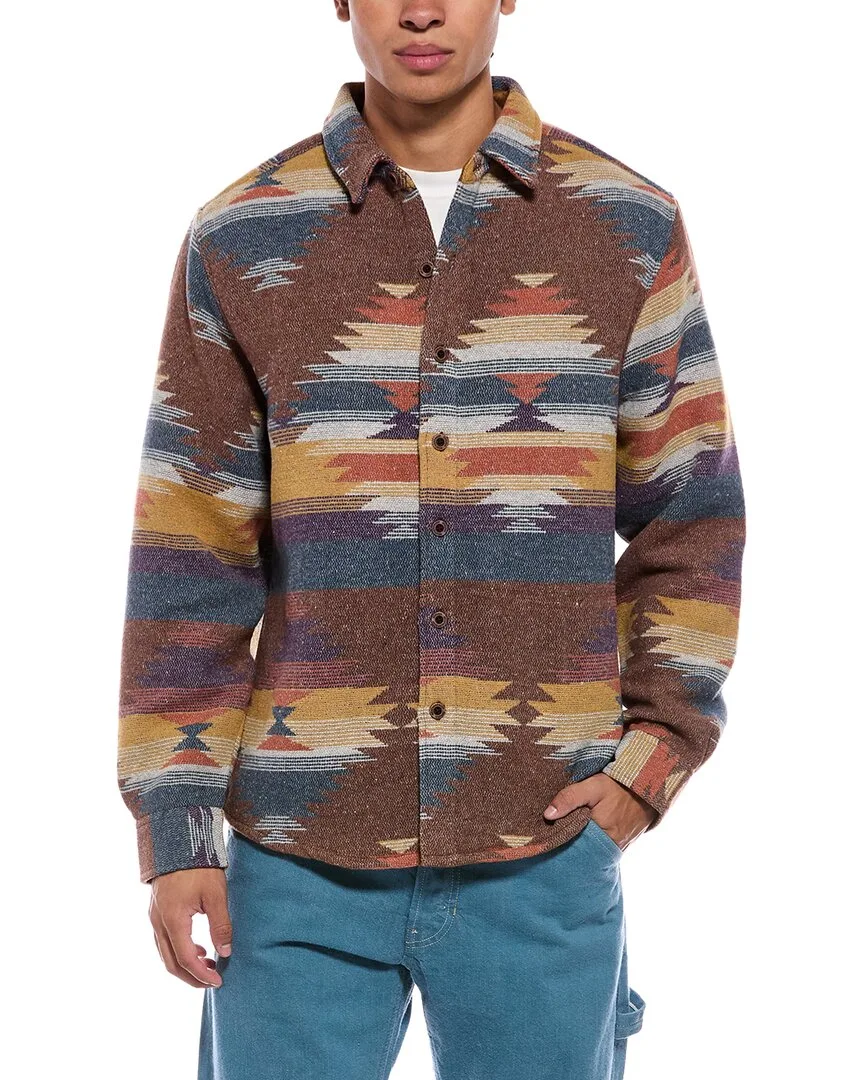 Unlined Southwest Wool-Blend Shirt Jacket