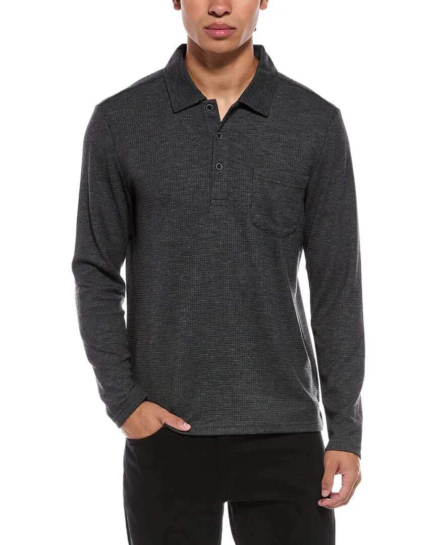 Long Sleeve Stretch Waffle Henley by Weatherproof Vintage