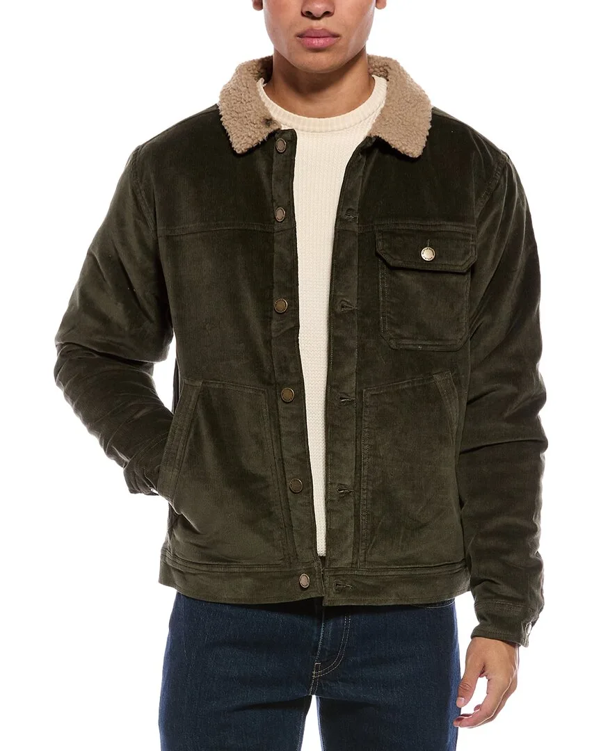 Sherpa Lined Cord Trucker Jacket