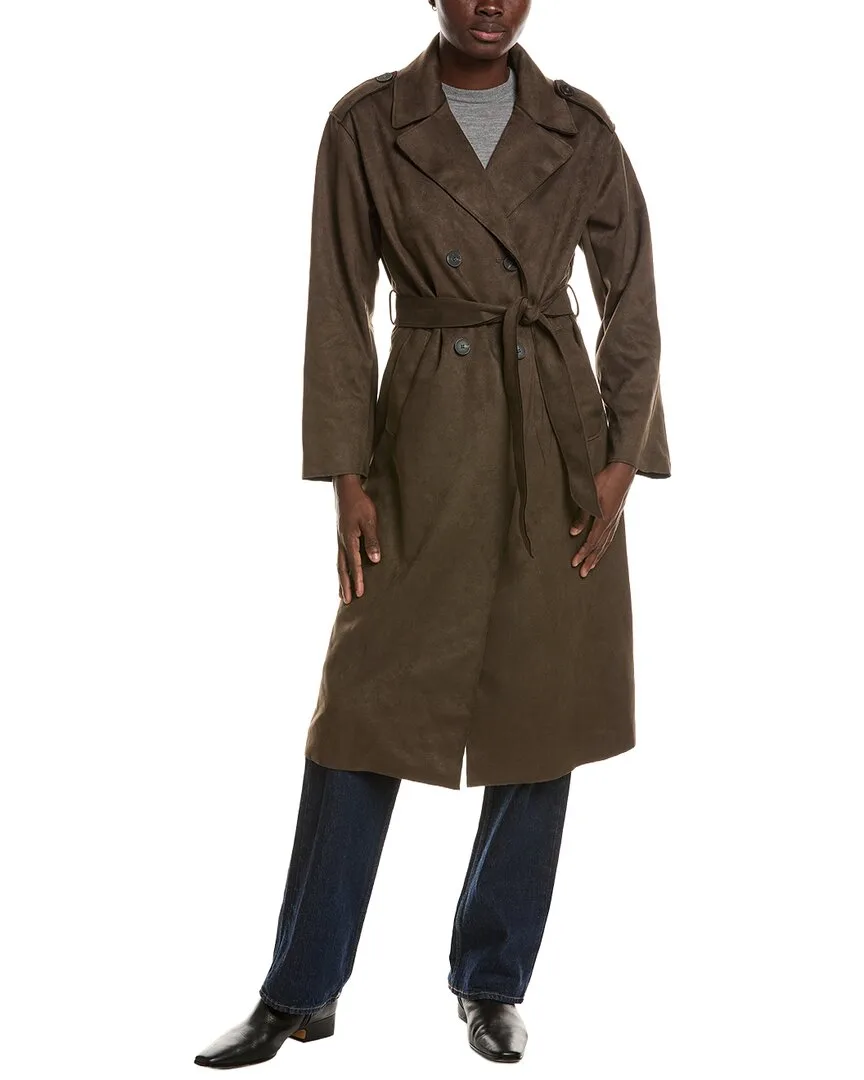 Allison Vegan Leather Coat by Noize