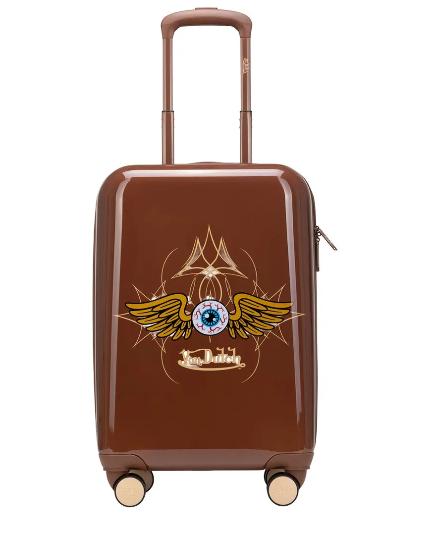 Eyeflight 20In Expandable Hardside Spinner Carry-On Suitcase by Von Dutch