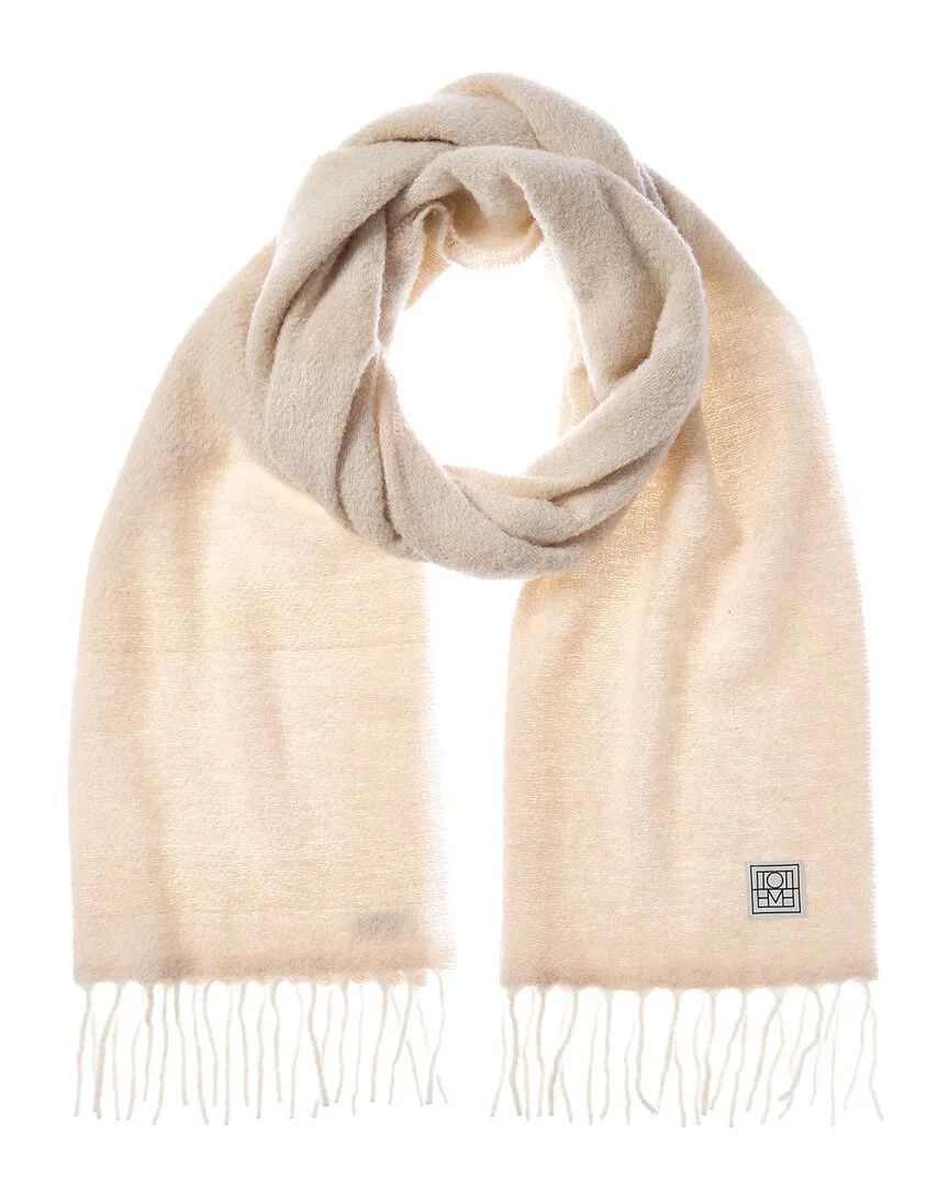 Monogram Jacquard Alpaca Scarf by Totême