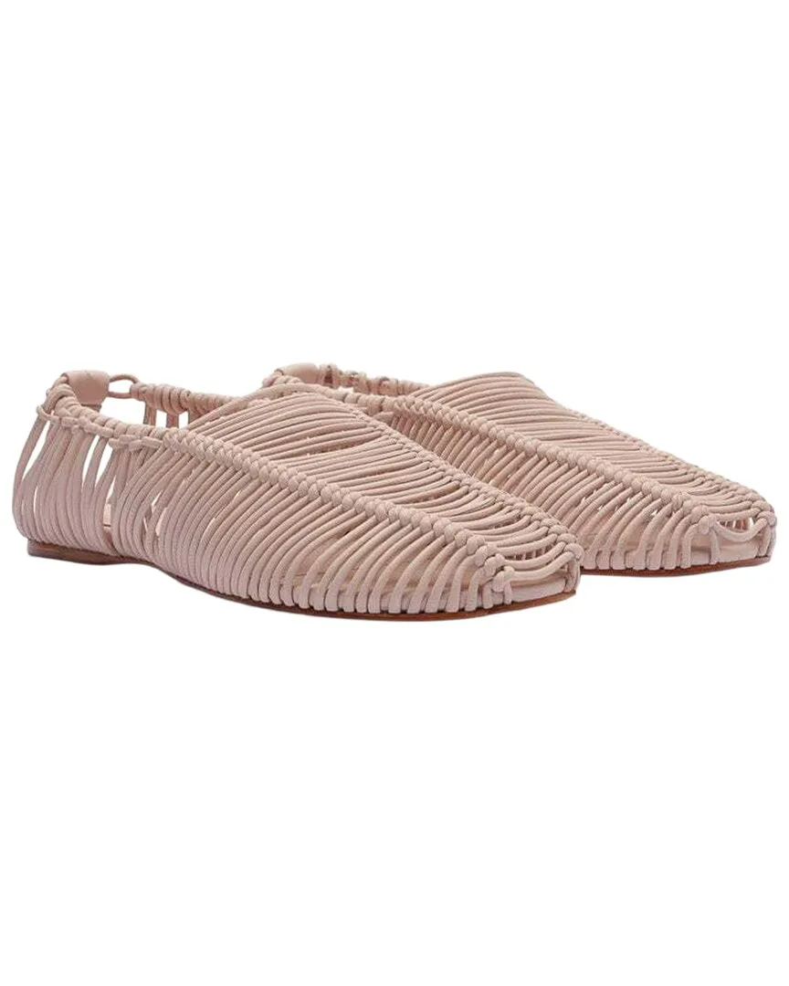 Macrame Leather Ballerina Flat by FARM Rio