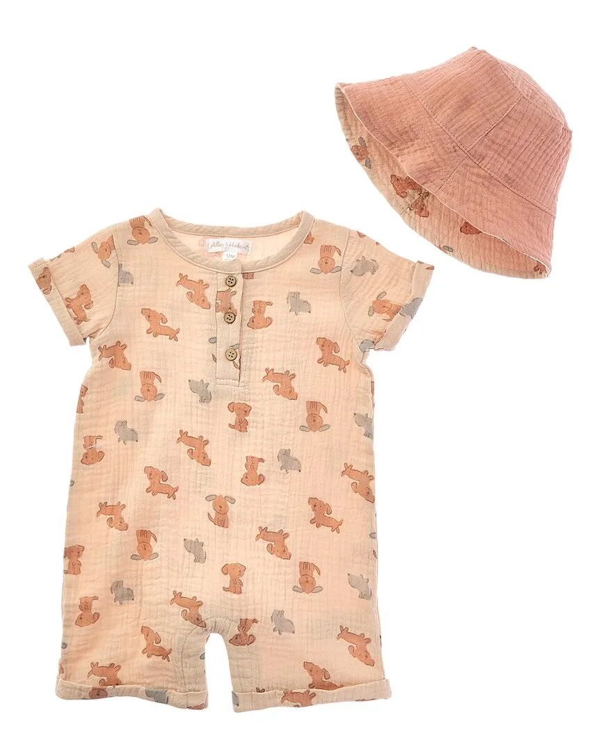 2Pc Romper & Hat Set by Adley & Hudson