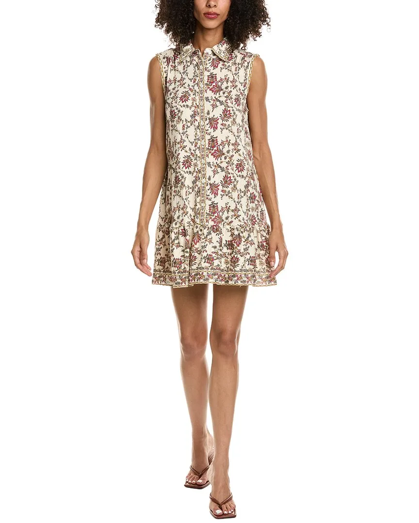 Sleeveless Button Front Mini Shirtdress by Max Studio