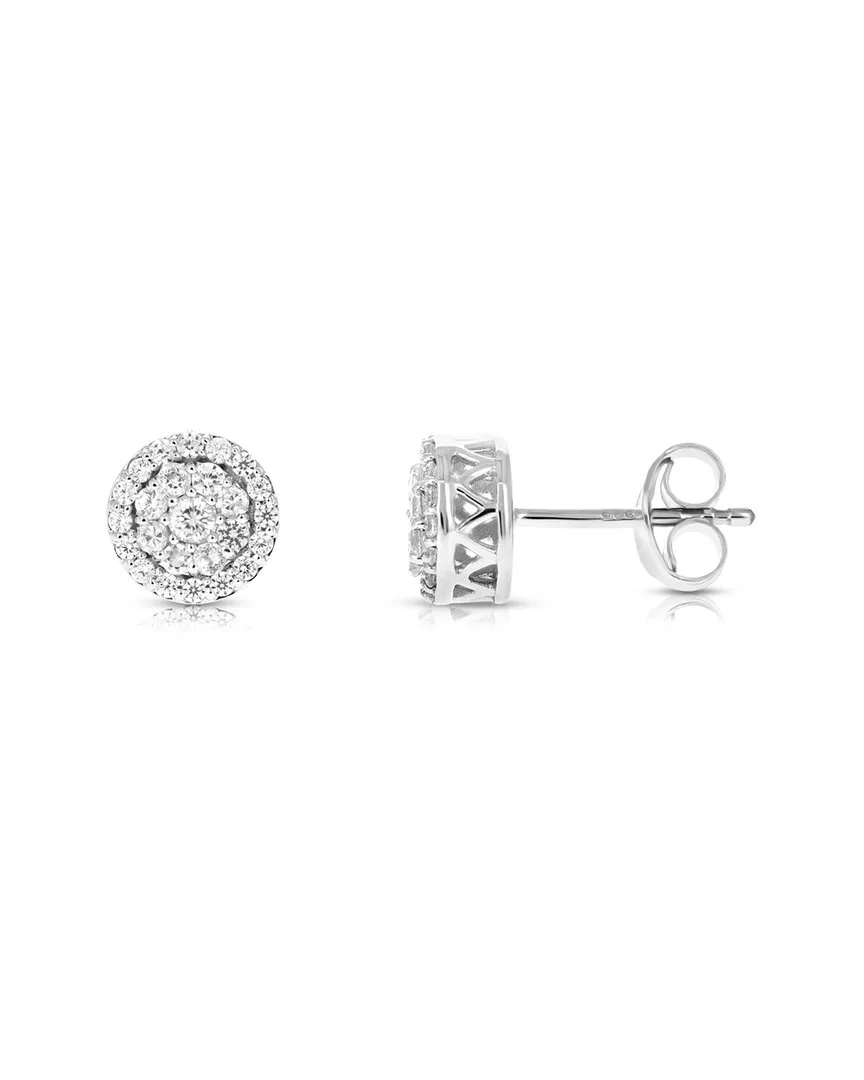 Silver 0.50 ct. tw. Diamond Studs by Amairah