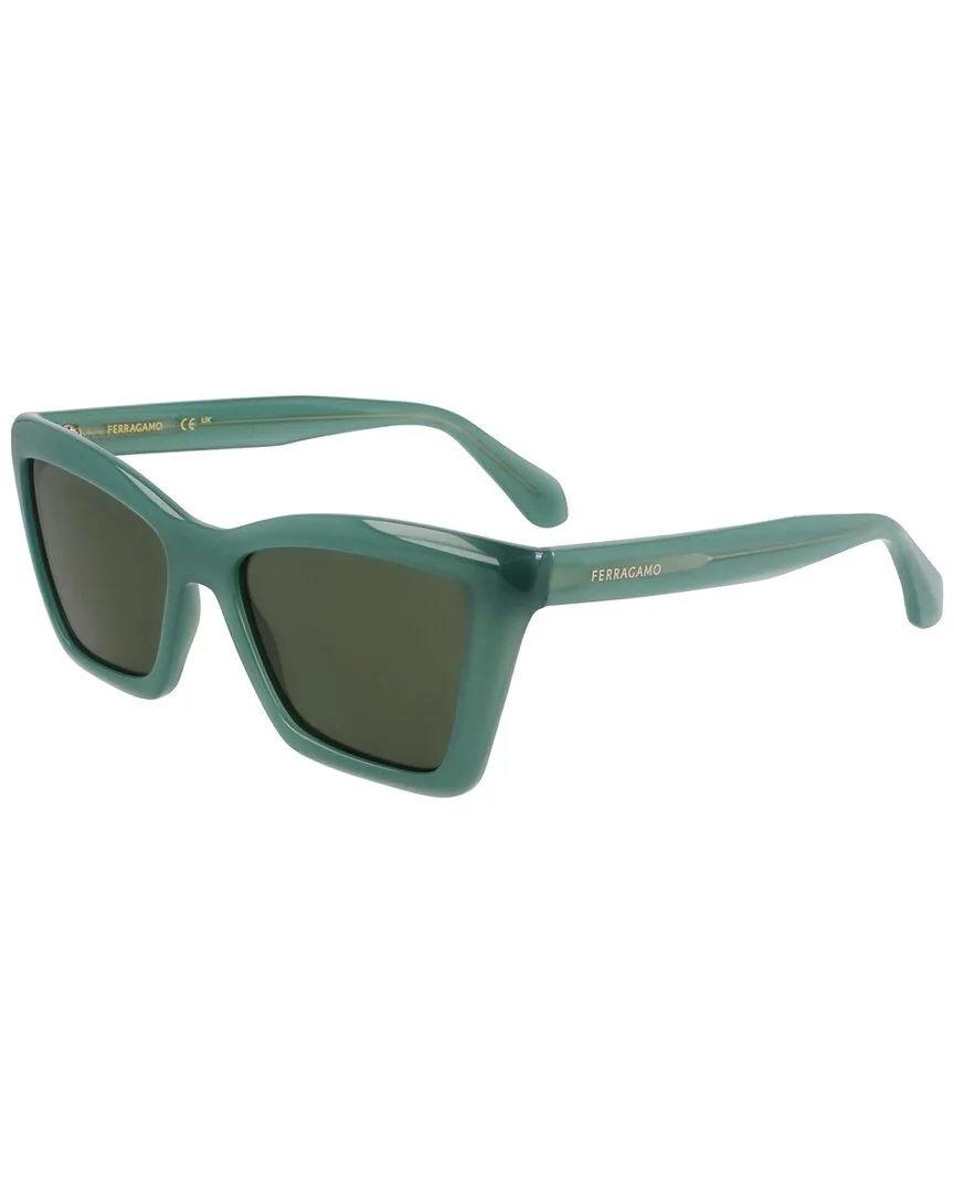 Logo 53mm Sunglasses by Ferragamo