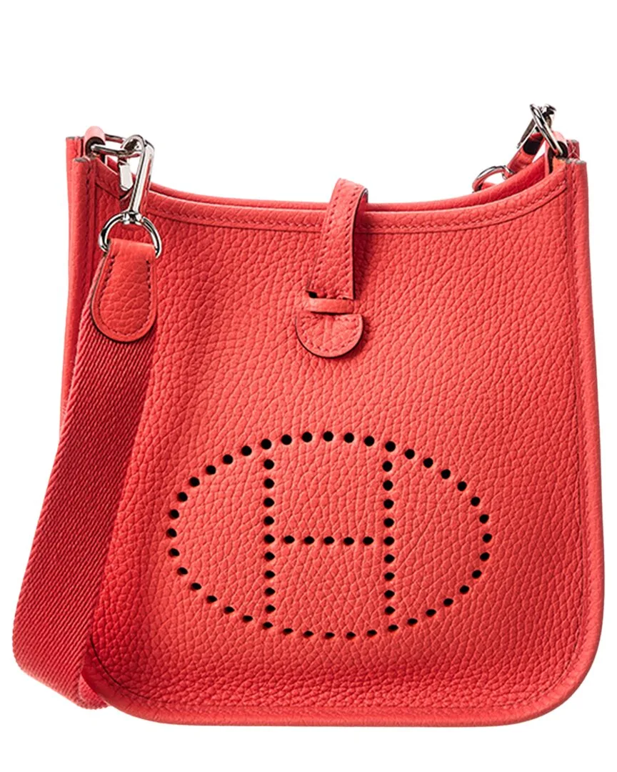 Rose Jaipur Taurillon Clemence Evelyne Mini Shoulder Bag (authentic Pre-Loved)