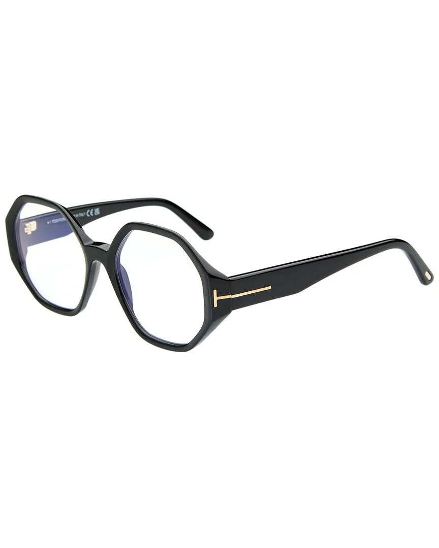 Ft5967-B Blue Block 53Mm Optical Frames by Tom Ford