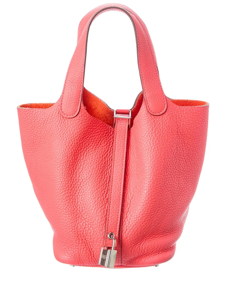 Red Clemence Picotin Pm (authentic Pre-Loved) by Herms