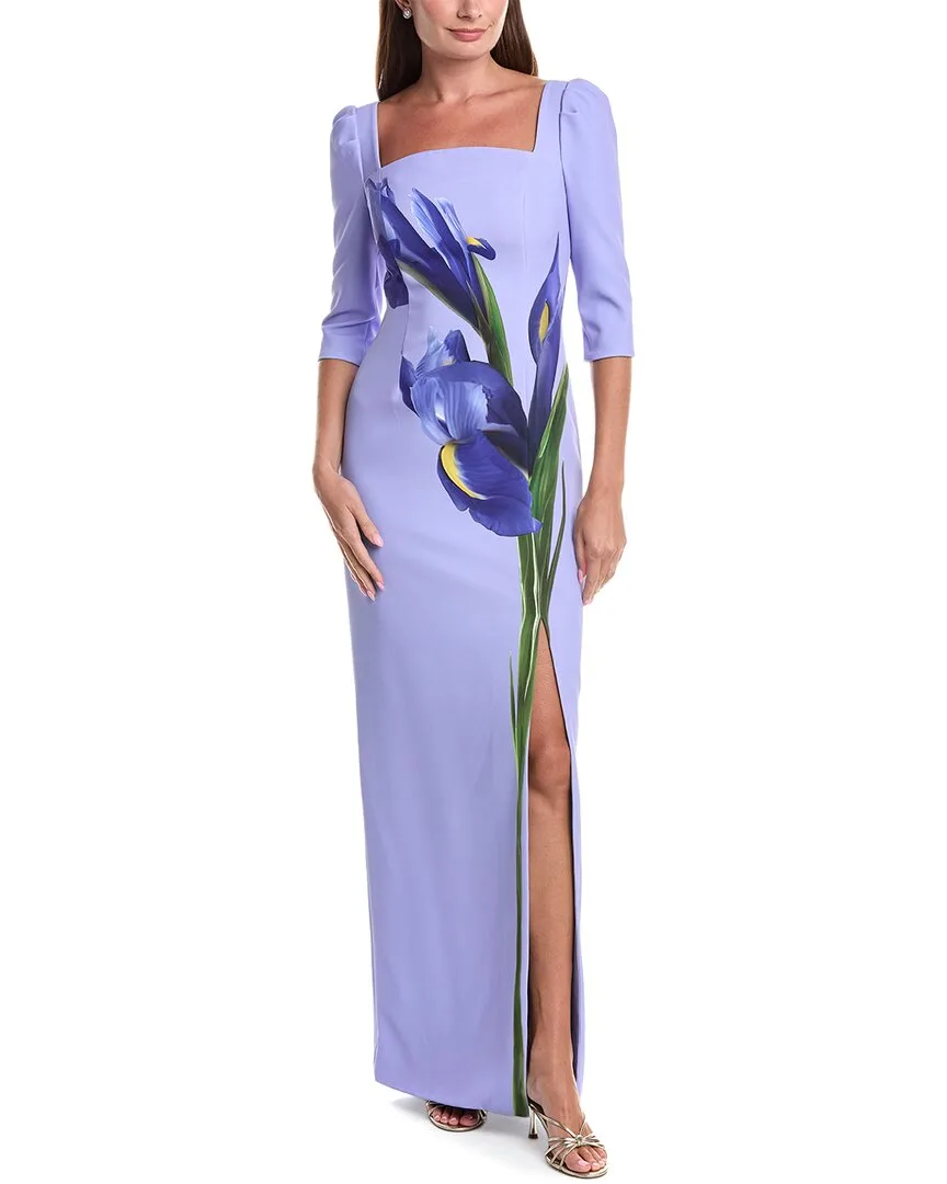 Crepe Column Gown by Teri Jon