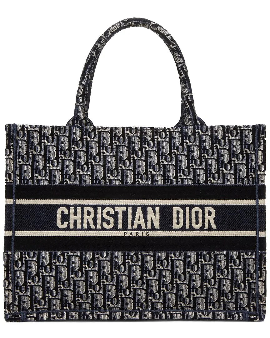 Dior Navy Canvas Book Tote Large (authentic Pre-Loved) by Louis Vuitton