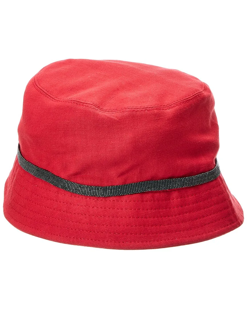Linen-Blend Bucket Hat by Brunello Cucinelli