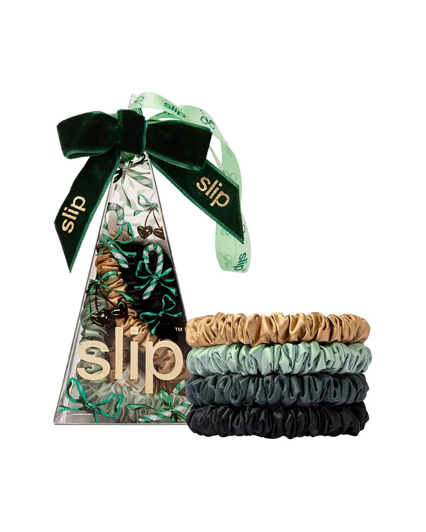Pure Silk Skinny Scrunchie Ornament - Sweetie Pie - Set of 4 by Slip