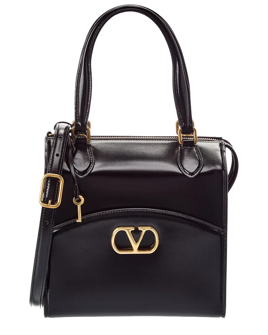 Vlogo Small Leather Satchel by Valentino