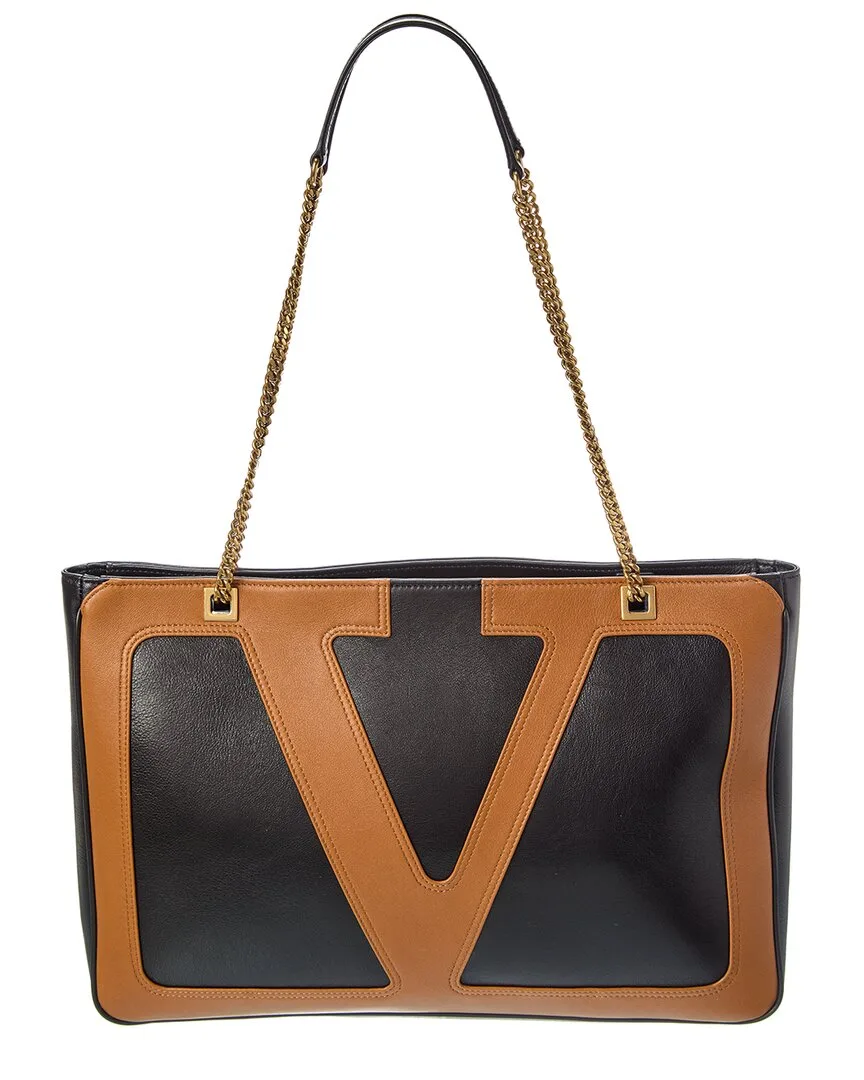 Viva Medium Leather Tote by Valentino