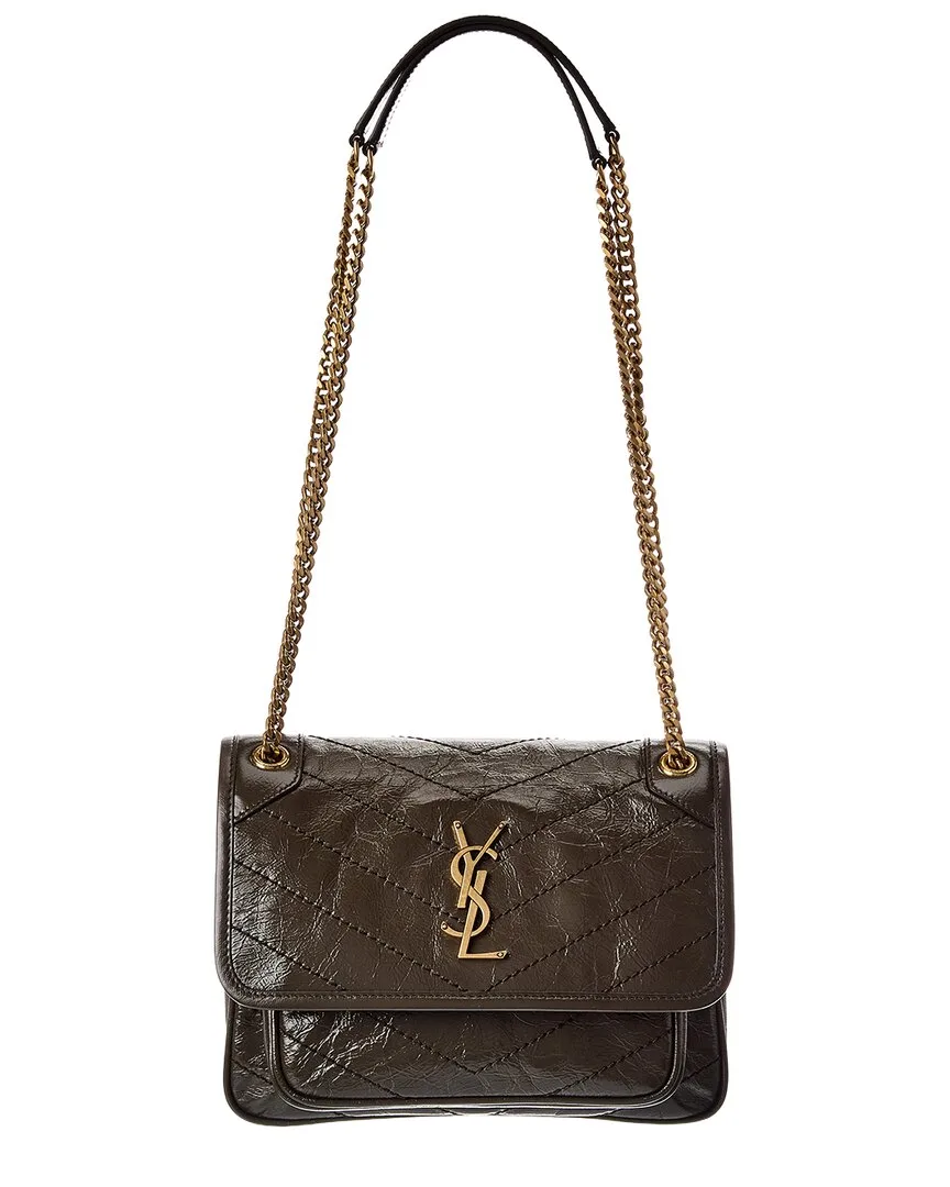Niki Leather Shoulder Bag by Saint Laurent