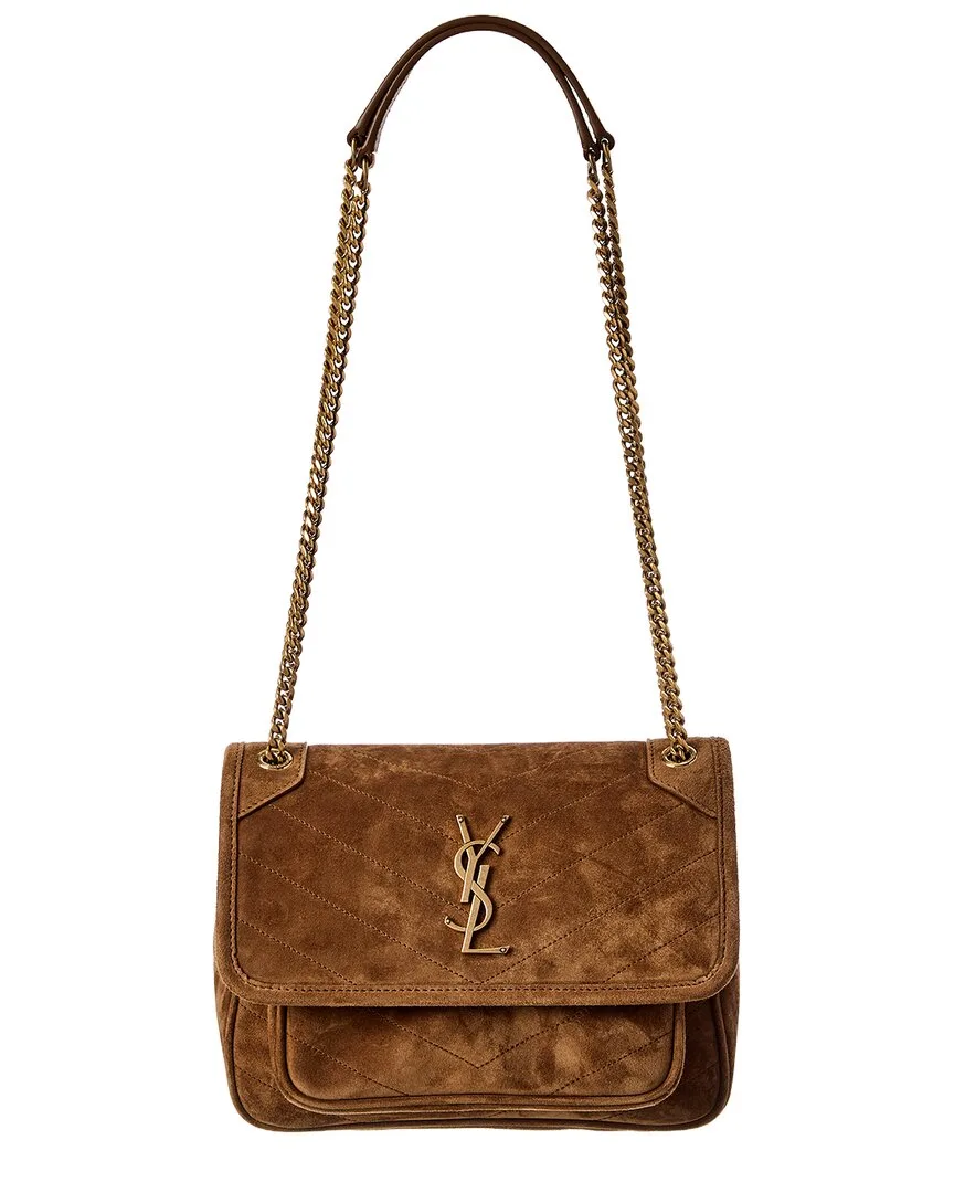 Niki Suede Shoulder Bag by Saint Laurent