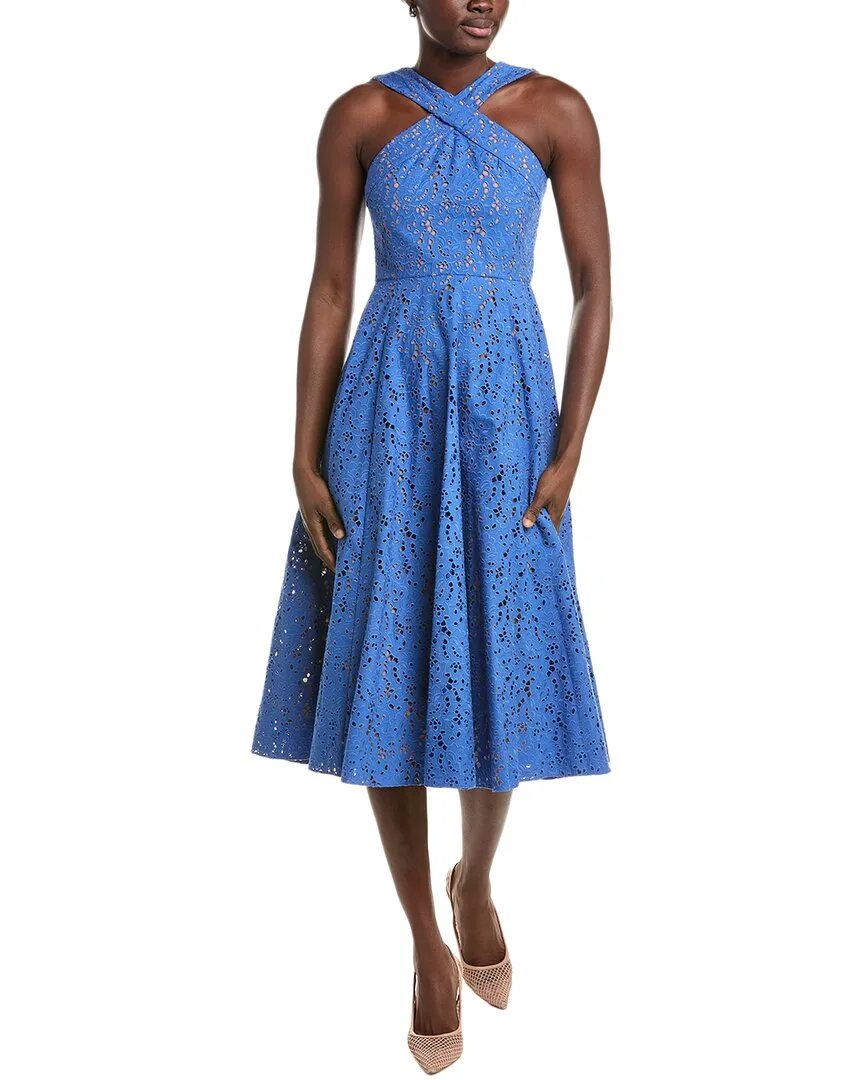 Collection Cross Silk-Blend Midi Dress by MICHAEL Michael Kors