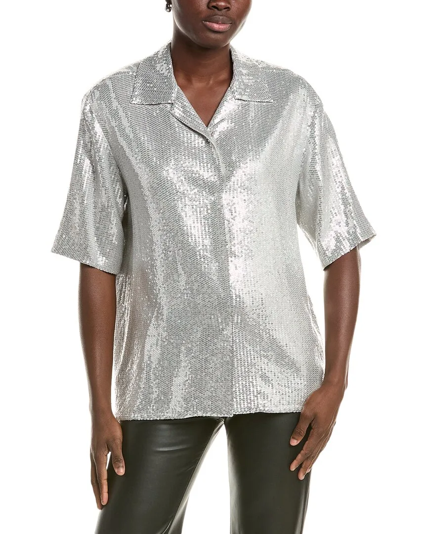 Michael Kors Collection Sequin Shirt by MICHAEL Michael Kors