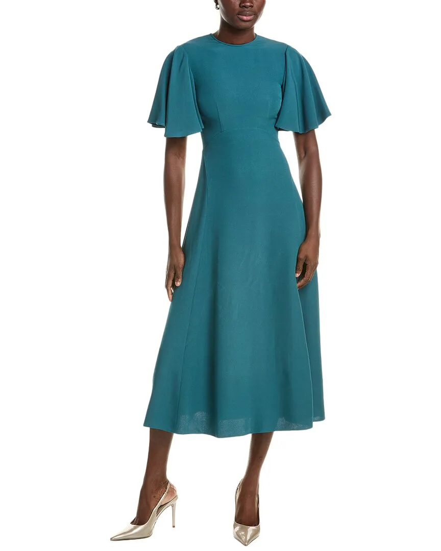 Michael Kors Collection Crepe Cady Flutter Dress by MICHAEL Michael Kors