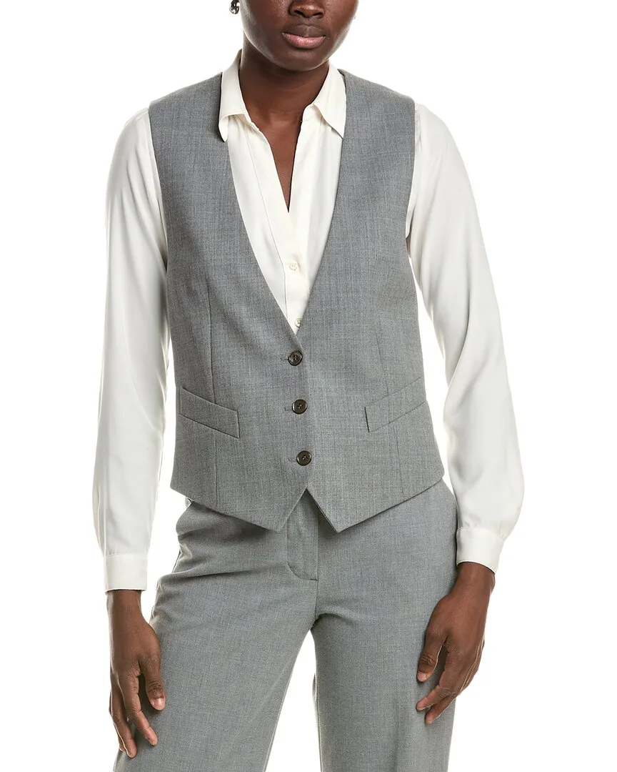 Michael Kors Collection Cropped Wool-Blend Vest by MICHAEL Michael Kors