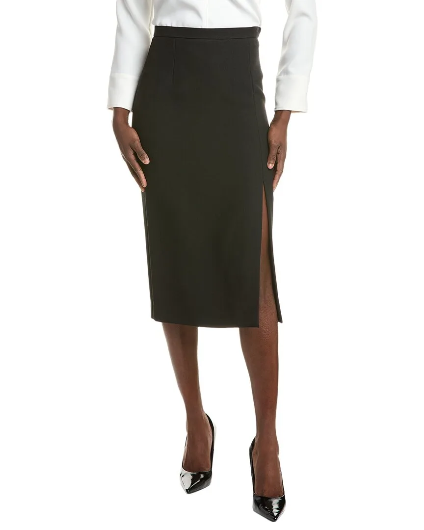 Michael Kors Collection Crepe Sable Slit Silk-Blend Mini Skirt by MICHAEL Michael Kors