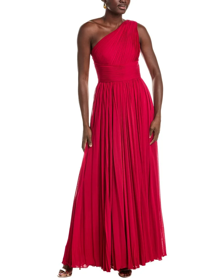 Michael Kors Collection Ruched Chiffon Gown by MICHAEL Michael Kors
