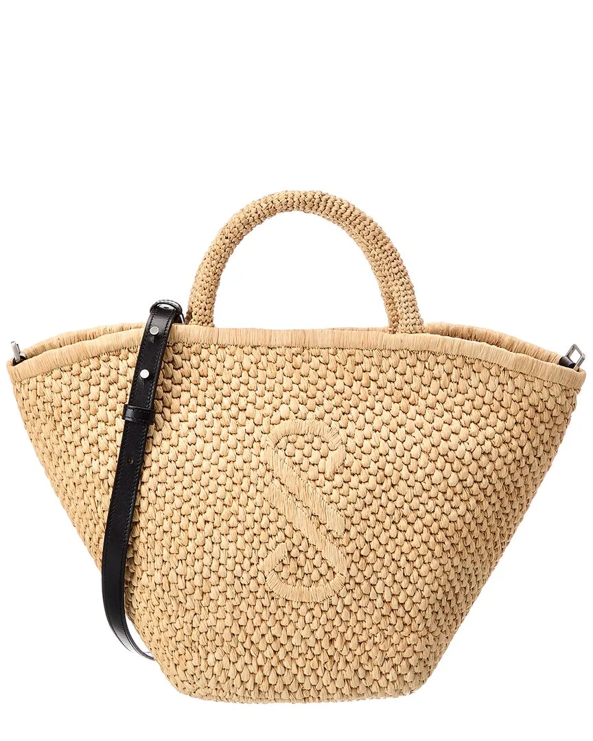 Chelsea Large Raffia & Leather Tote by Proenza Schouler