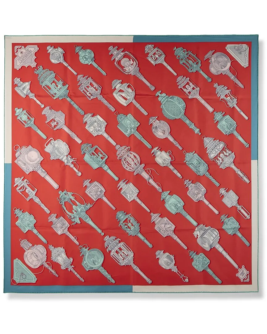 Merveilleuses Lanternes by Pierre Marie mm Printed Silk Scarf (authentic Pre-Loved) by Herms