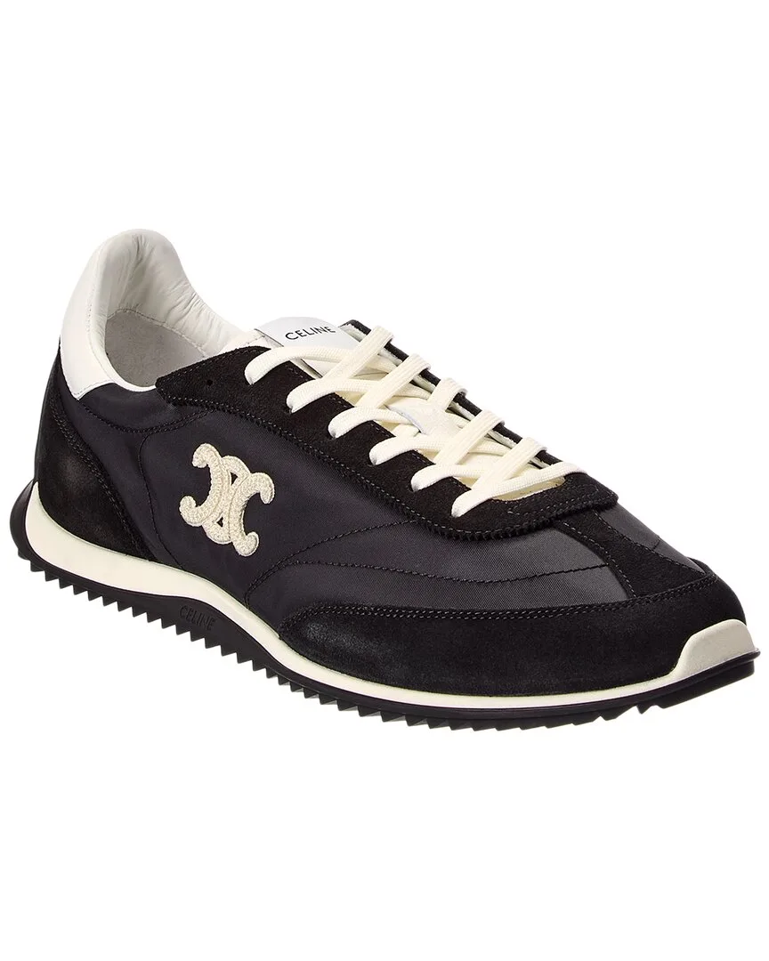 Racer Nylon & Suede Sneaker by Celine