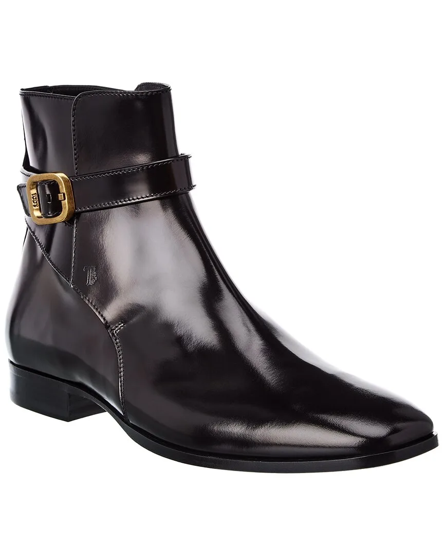 Leather Bootie by Tod's