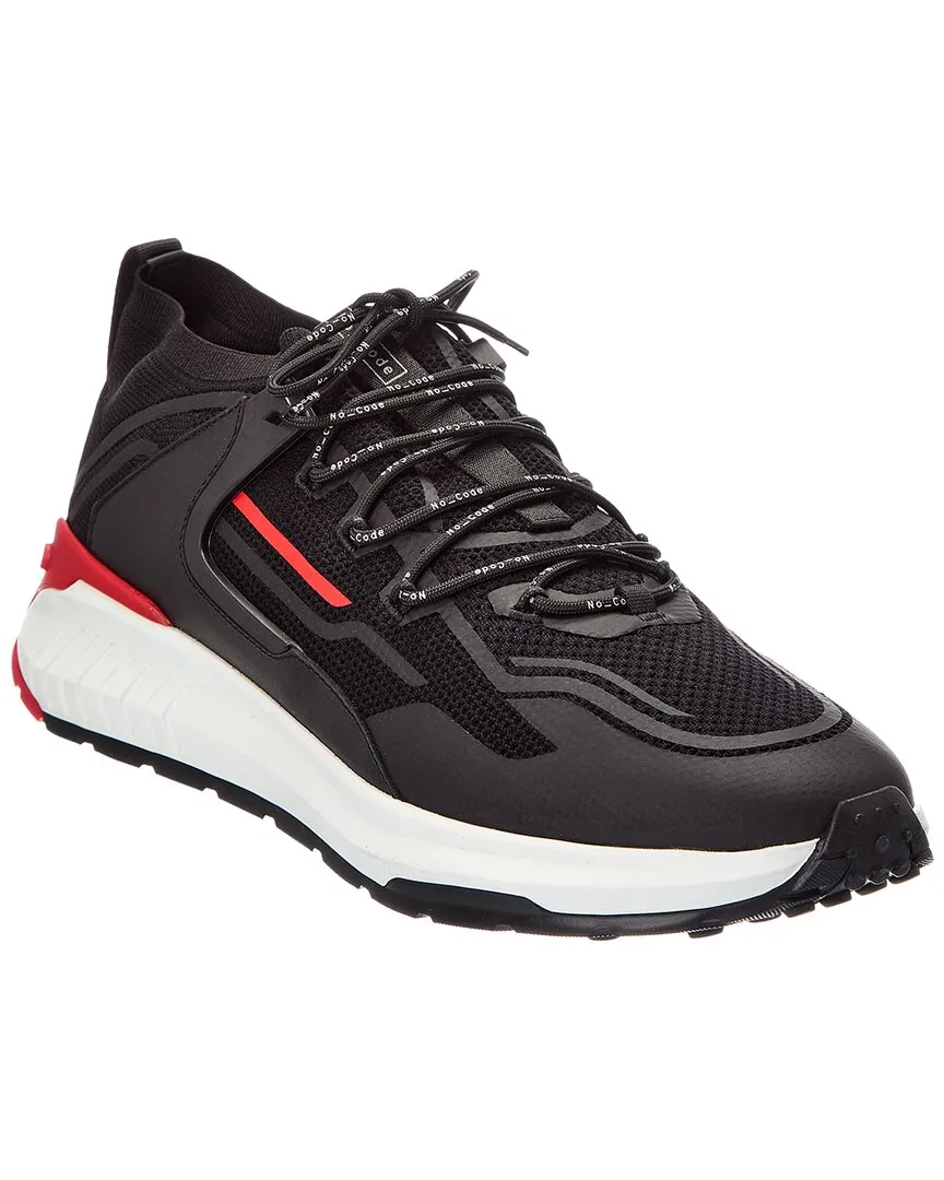 Leather & Canvas Sneaker by Tod's