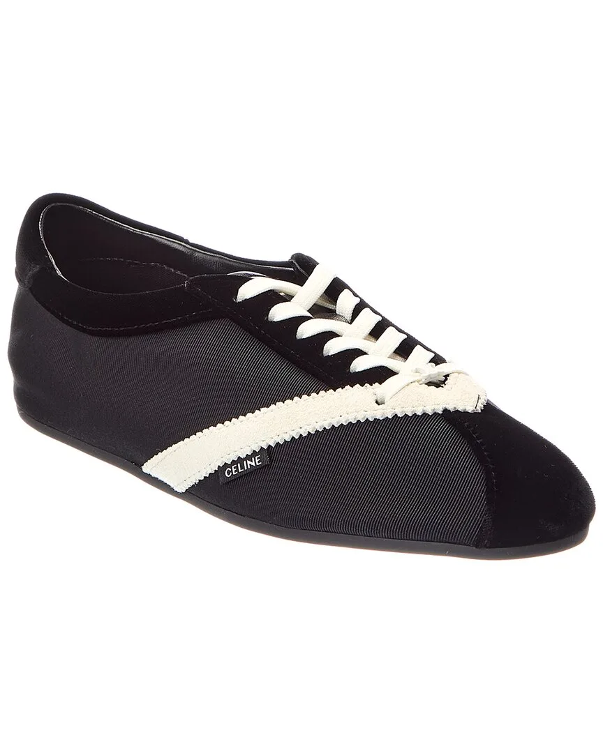 Nylon, Suede & Velvet Sneaker by Celine