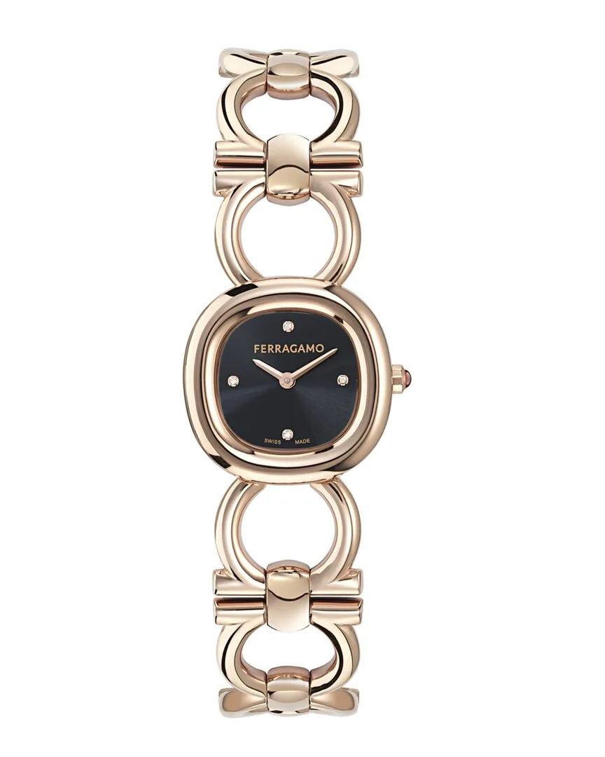 Double Gancini Diamond Watch by Ferragamo