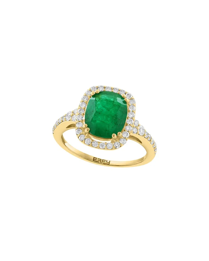 14K 3.04 ct. tw. Diamond & Emerald Ring by Effy Fine Jewelry