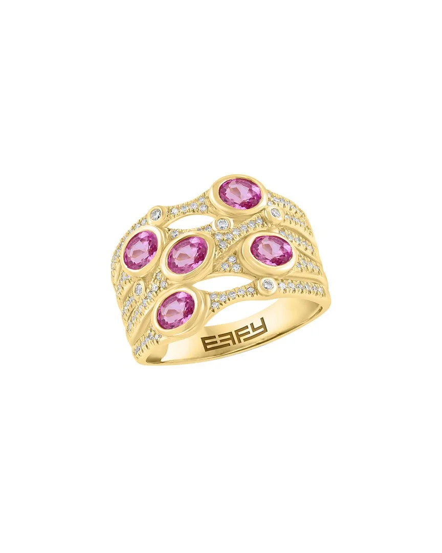14K 2.04 ct. tw. Diamond & Pink Sapphire Ring by Effy Fine Jewelry